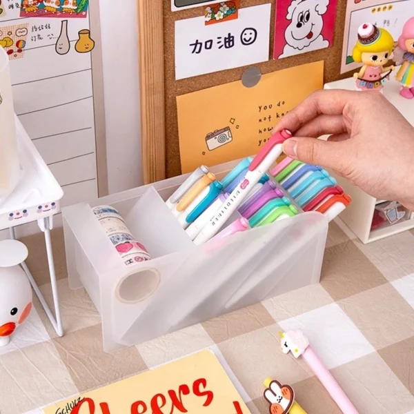 Multi Compartment Desktop Pen Holder