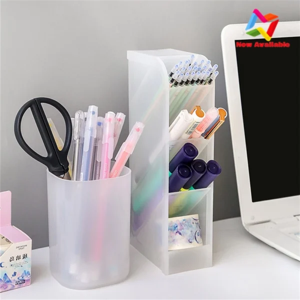 Multi Compartment Desktop Pen Holder