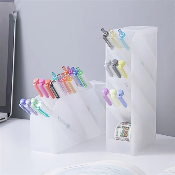 Multi Compartment Desktop Pen Holder