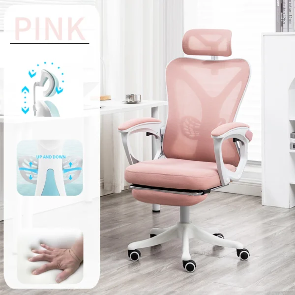 Ergonomic High Back Office Chair with Footrest