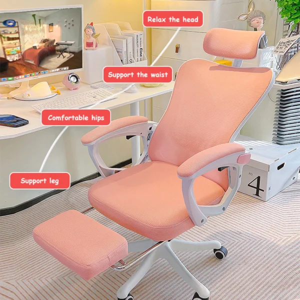 Ergonomic High Back Office Chair with Footrest