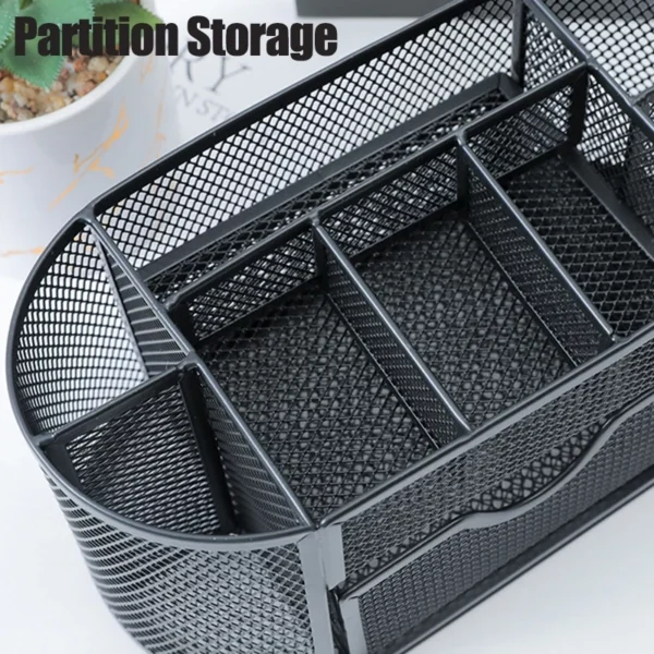 my-11134207-7rash-mcub2w5v169vba Metal Mesh Desk Organizer with Drawer