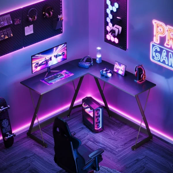 Corner L Shaped Spacious Working Desk