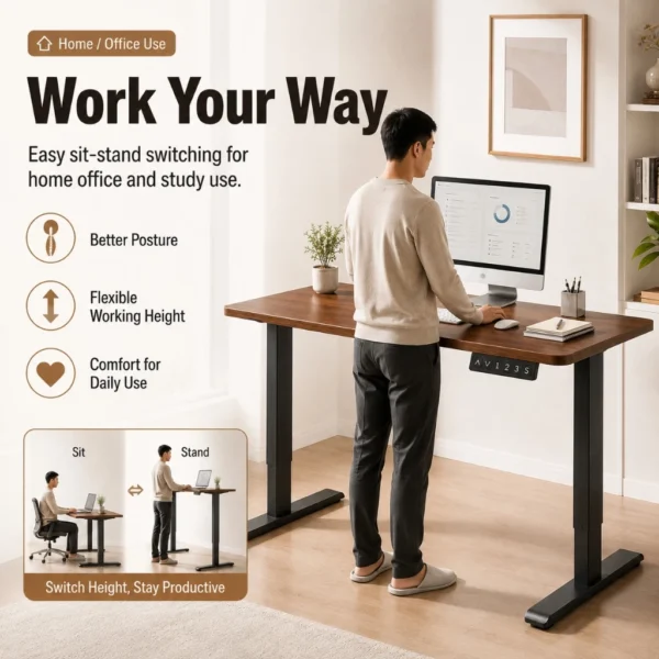 Electric Height Adjustable Standing Desk