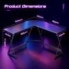 Corner L Shaped Spacious Working Desk