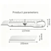 Heavy Duty Utility Knife with Metal Ruler