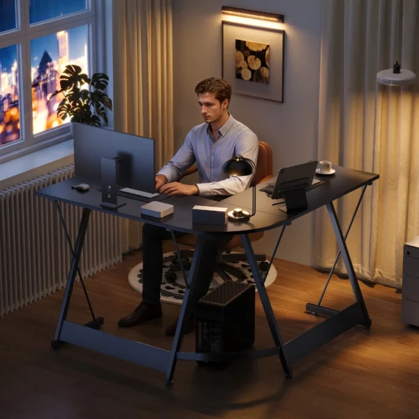 Corner L Shaped Spacious Working Desk