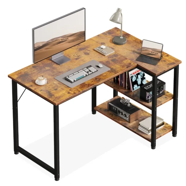 my-11134207-820lg-mt50hh83hszofa L Shaped Computer Desk with Storage Shelves