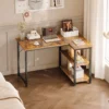 my-11134207-820lh-mt50ce7nlczlb2 L Shaped Computer Desk with Storage Shelves