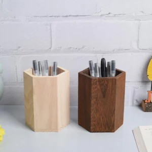 Wooden Pen Holder