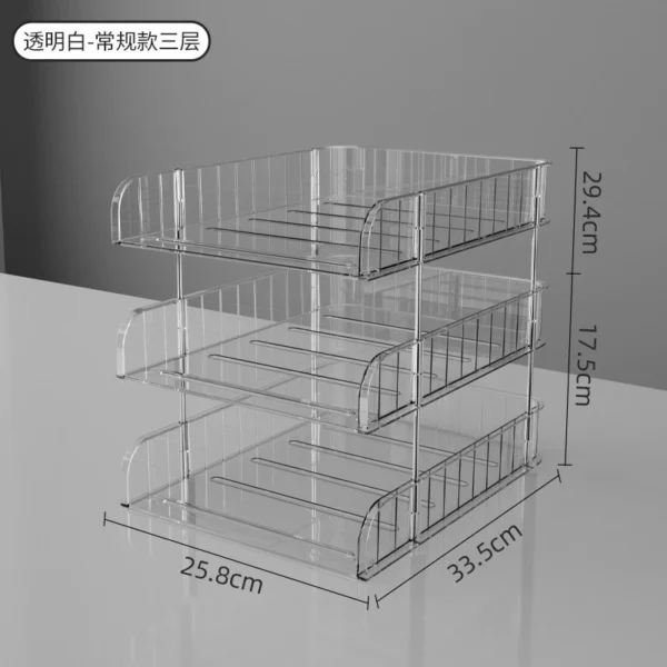 Stackable Clear Document Tray