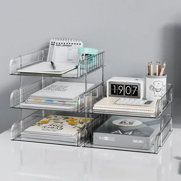 Stackable Clear Document Tray