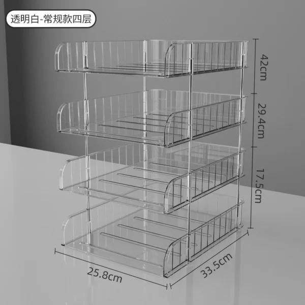 Stackable Clear Document Tray