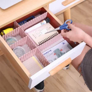 Set of 5 Adjustable Drawer Divider Organizer